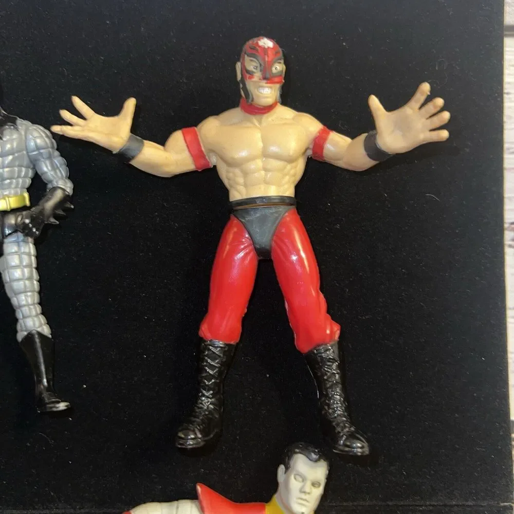 Assortment Of Action‎ Figures Some Are Bendable